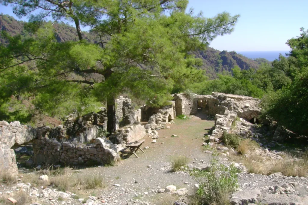 Roman ruins near the Chimera (Burning Stones)