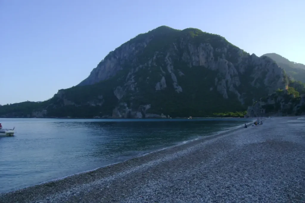 Olympos beach on an October evening