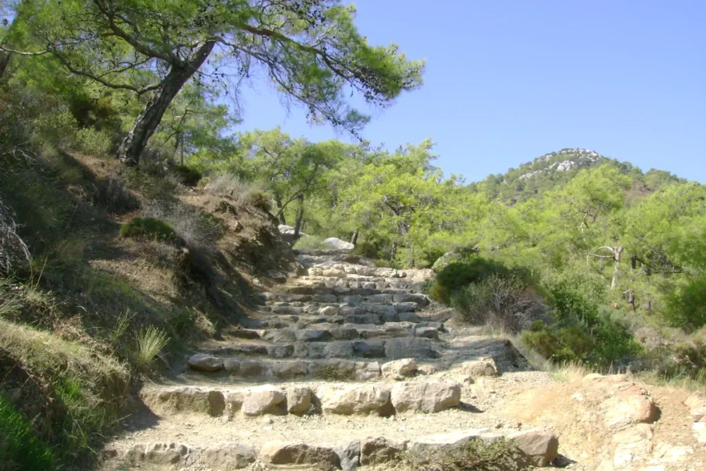 Stairs leading to the Chimera (Burning Stones)