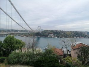 A beautiful view of the Bosphorus and the 2nd Bridge. I took this photo on December 3, 2023, from Yıldız Technical University Social Facilities, near Rumelihisarı castle.