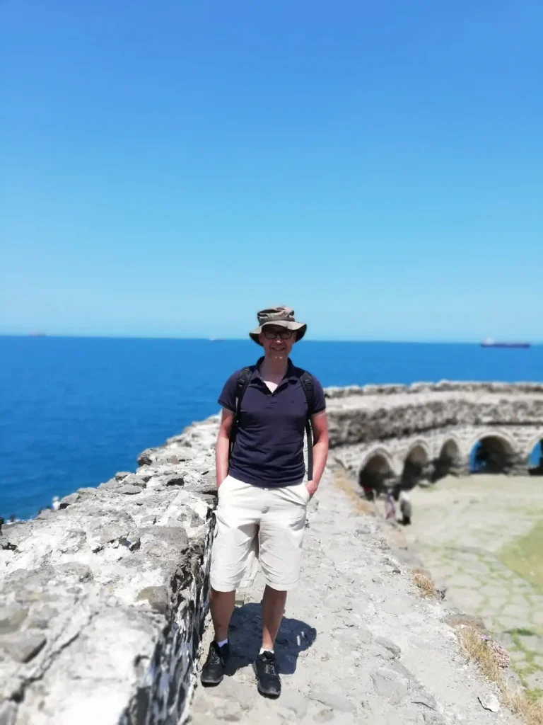 Non-Touristy Activities to do in Istanbul: It's me, at the Rumeli Lighthouse Castle. Photo is back from 2019.
