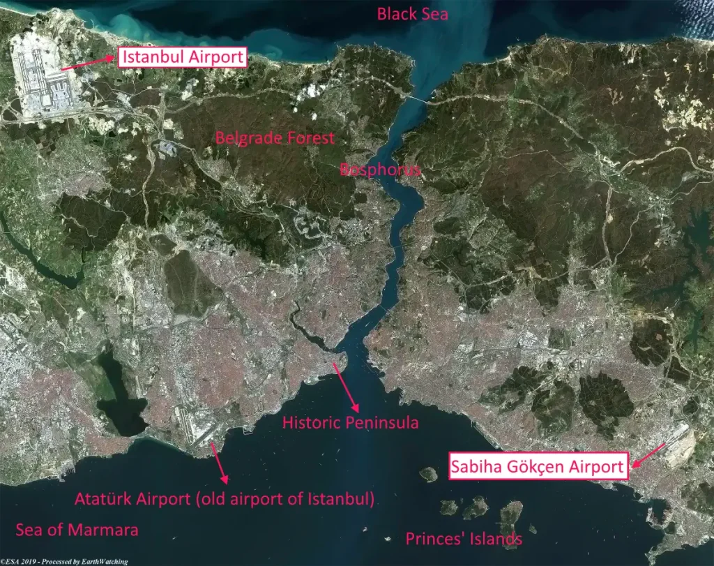 Istanbul from space (2019), the annotated version