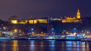Night view of Topkapı Palace, İstanbul