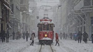 Fun facts about Istanbul: Istiklal Avenue under a blanket of snow