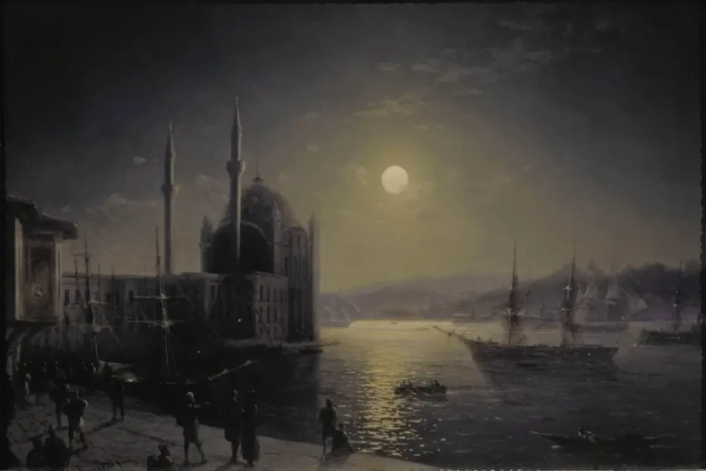 Ivan Aivazovsky: A Moonlit Night on the Bosphorus