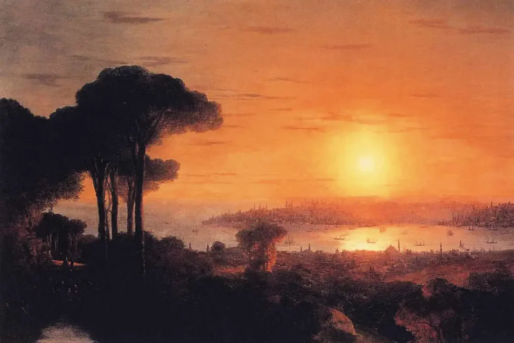 Ivan Aivazovsky: Sunset over the Golden Horn