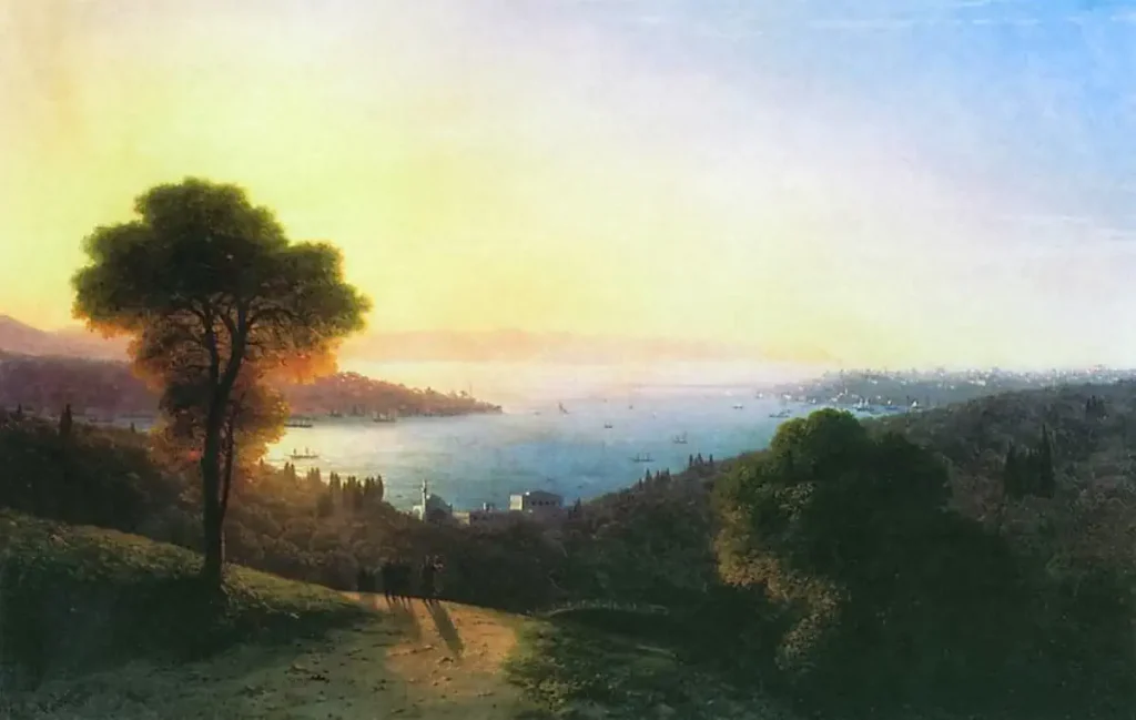 Ivan Aivazovsky: View of Bosphorus from Maçka