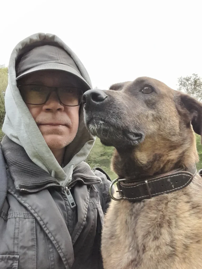Lady the rescue dog and I