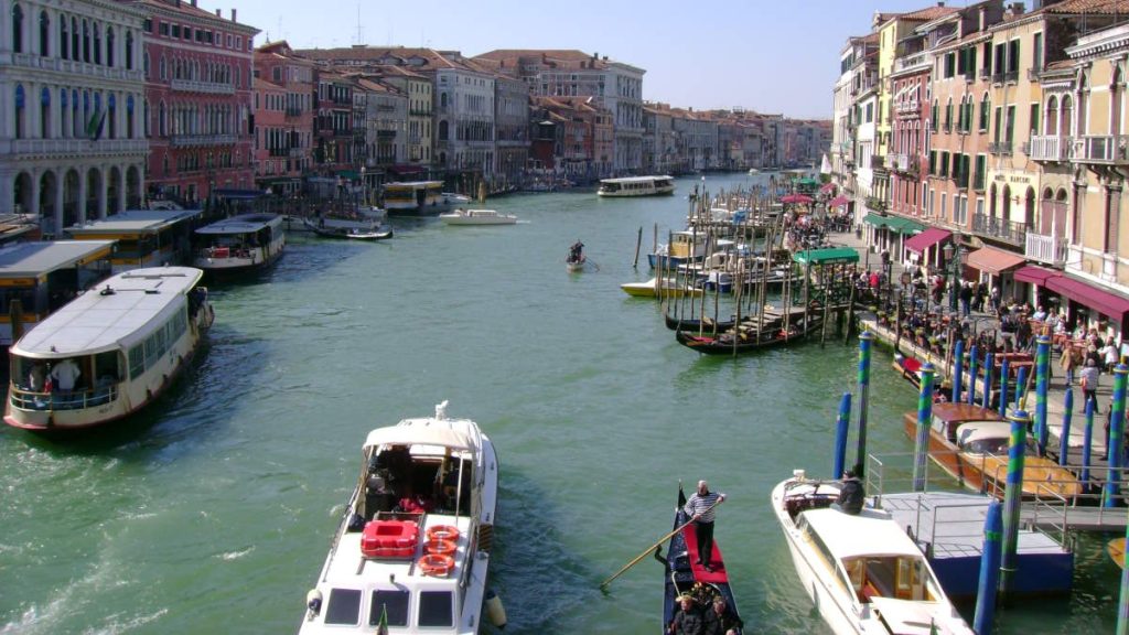 Grand Canal, Venice, from the Rialto Bridge. Venice and Istanbul have been sister cities (twin towns) since 2007.